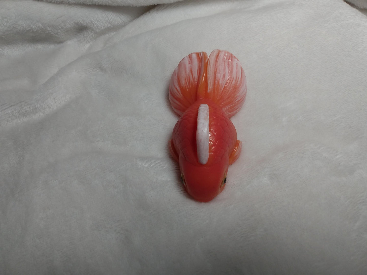 Squishy GOLDFISH fidget stress toy. Unique gift. Silicone animal. Realistic pet simulator. Stocking stuffer. Fish lover gift.